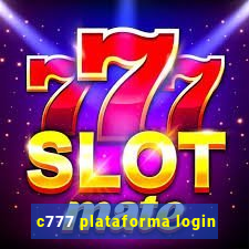 c777 plataforma login